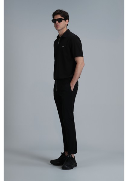 Robert Smart Erkek Polo Tişört Siyah