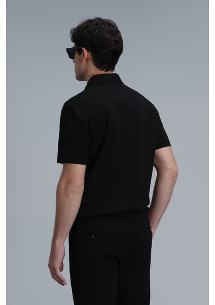 Robert Smart Erkek Polo Tişört Siyah