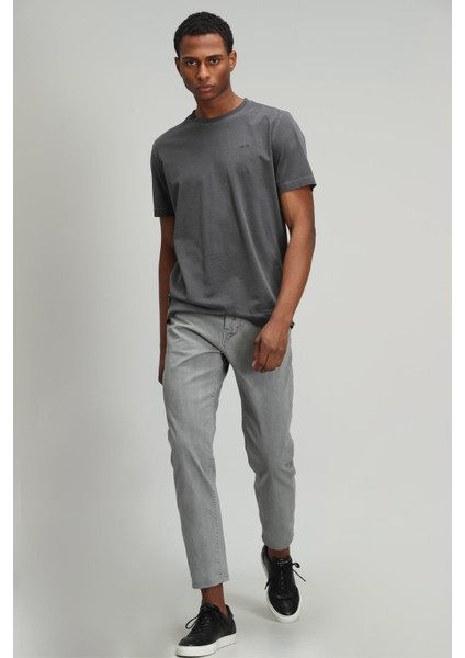 Sarder Erkek Basic Tişört Antrasit