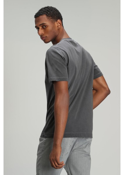 Sarder Erkek Basic Tişört Antrasit