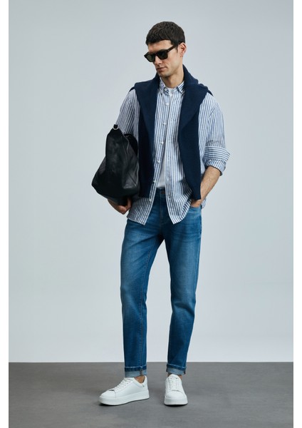 Gerardo Smart Jean Erkek Pantolon Regular Fit Mavi