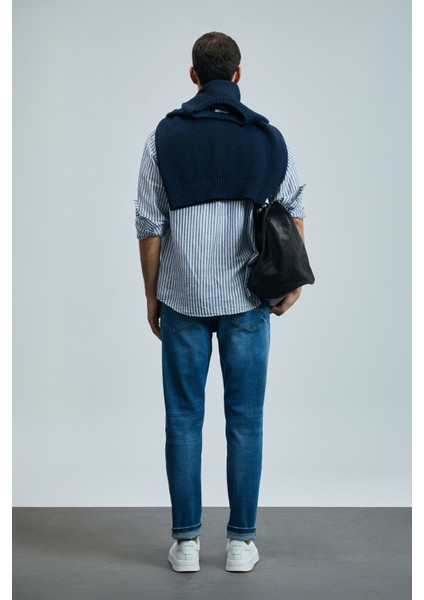 Gerardo Smart Jean Erkek Pantolon Regular Fit Mavi