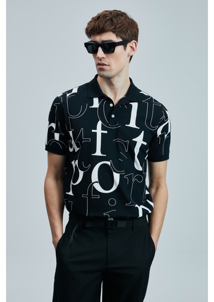 Dıamond Smart Erkek Polo Tişört Siyah