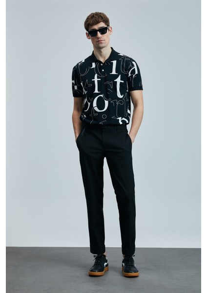 Dıamond Smart Erkek Polo Tişört Siyah