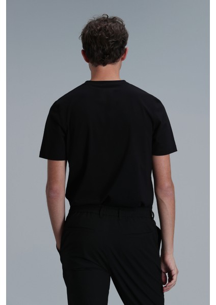 Pablo Modern Grafik T- Shirt Siyah