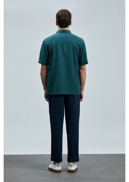 Bert Erkek Basic Gömlek Comfort Fit Lacivert