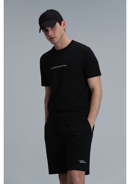 Tony Modern Grafik T- Shirt Siyah