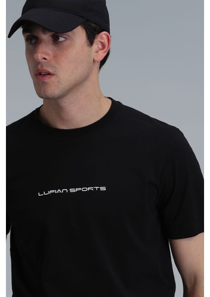 Tony Modern Grafik T- Shirt Siyah