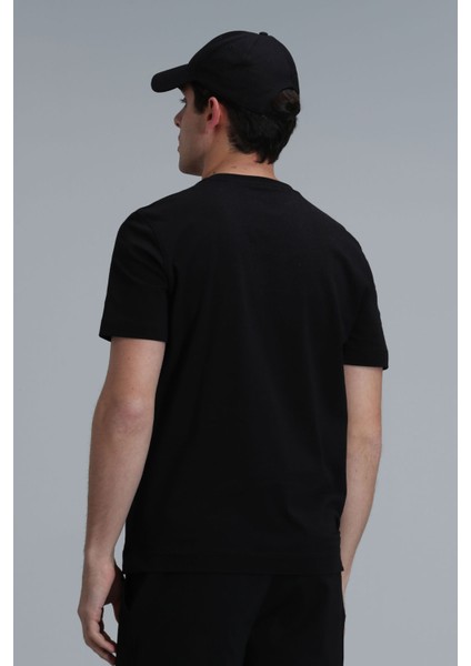 Tony Modern Grafik T- Shirt Siyah