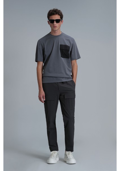 Lıam Modern Grafik T- Shirt Siyah