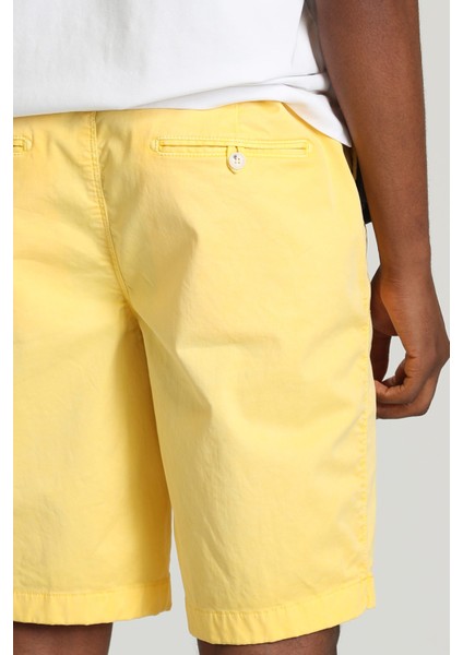 Zegler Spor Erkek Chino Şort Slim Fit Mavi