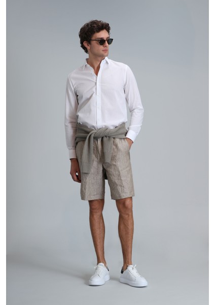 Lıne Erkek Basic Gömlek Comfort Fit Lacivert