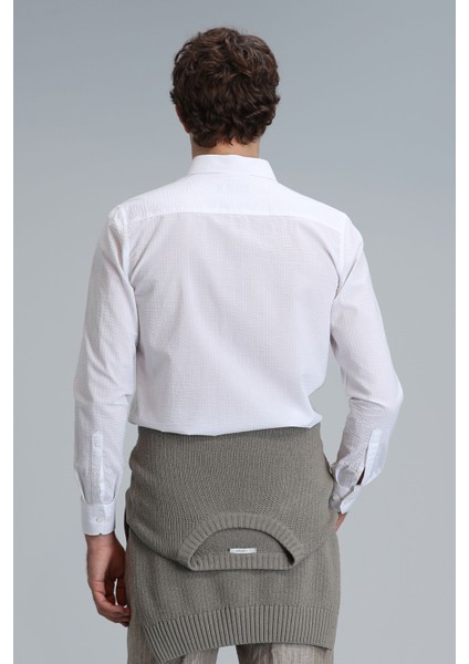 Lıne Erkek Basic Gömlek Comfort Fit Lacivert