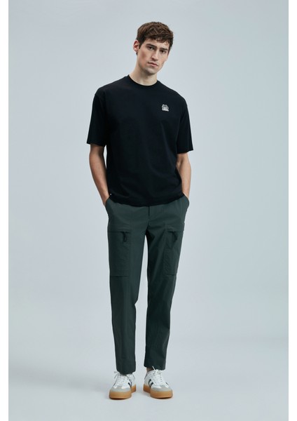 Nımbus Modern Grafik T- Shirt Siyah