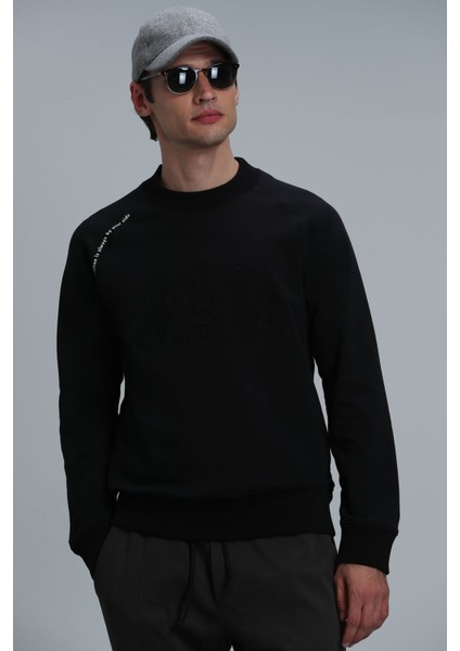 Bert Erkek Sweatshirt Siyah