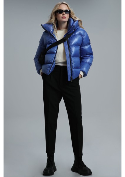 Sun Kaz Tüyü Kadın Mont Siyah