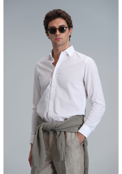 Lıne Erkek Basic Gömlek Comfort Fit Lacivert