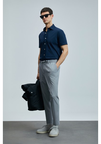 Sımon Smart Erkek Chino Pantolon Slim Fit Siyah