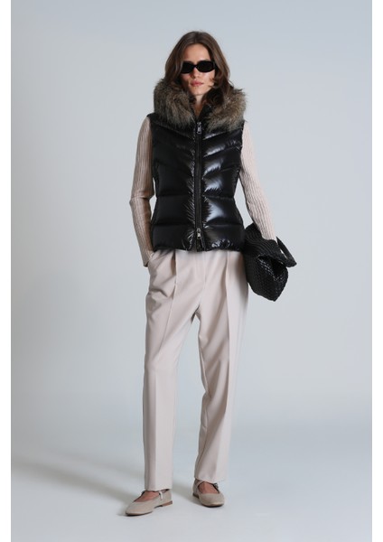 Luna Kadın Tekno Yelek Siyah