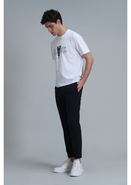 Adrıan Modern Grafik T- Shirt Siyah