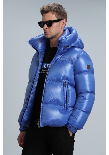 Dougles Kaz Tüyü Erkek Mont Siyah