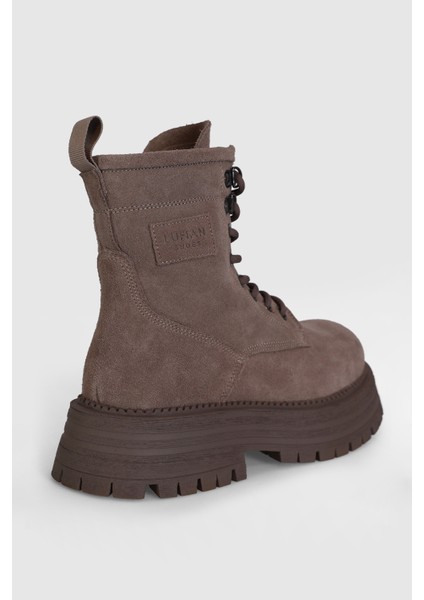 Ember Kadın Deri Bot Deve Tüyü