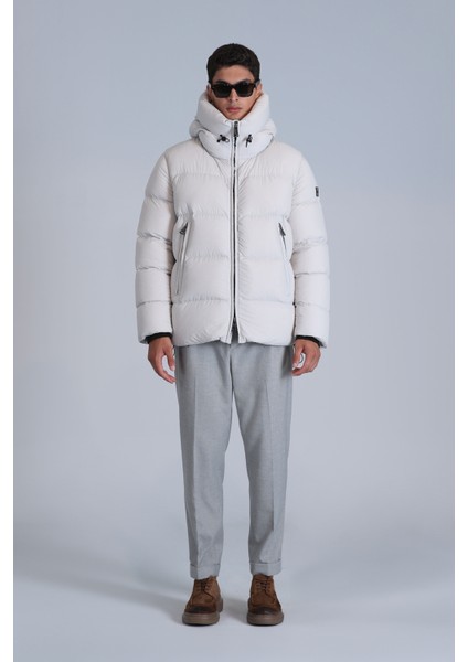 Tommy Kaz Tüyü Erkek Mont Siyah