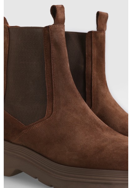 Nelson Erkek Deri Bot Kahverengi