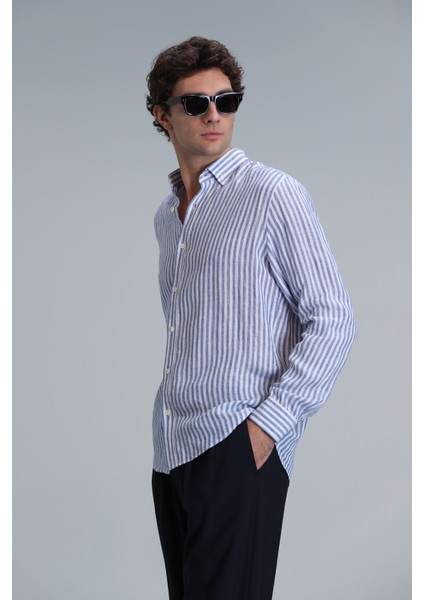 New Erkek Basic Gömlek Regular Fit Kahverengi