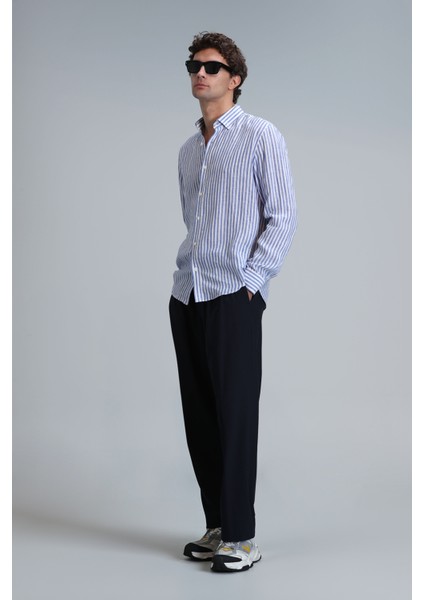 New Erkek Basic Gömlek Regular Fit Kahverengi