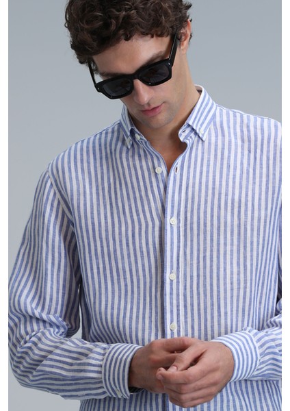 New Erkek Basic Gömlek Regular Fit Kahverengi