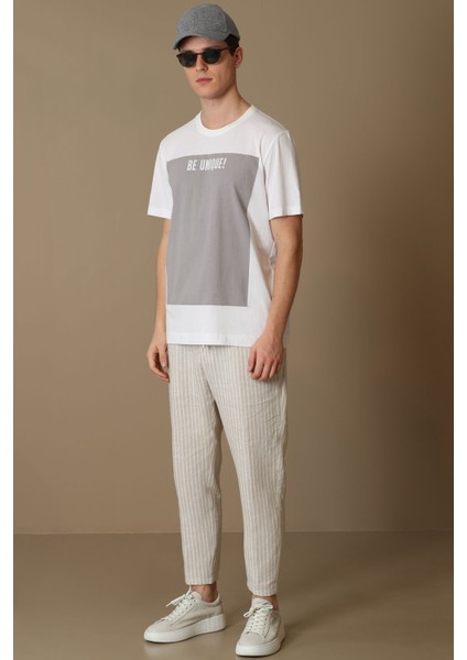 Rıchard Modern Grafik T- Shirt Antrasit