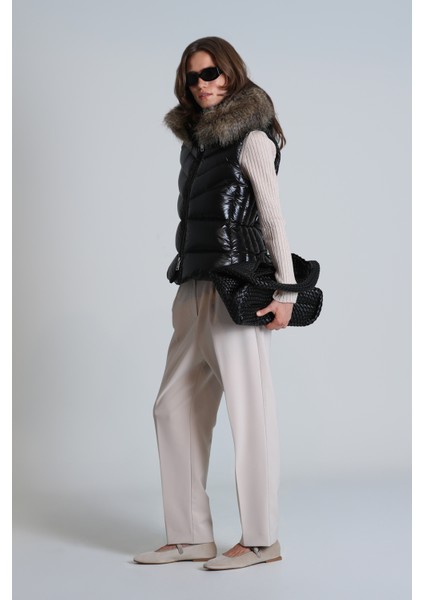 Luna Kadın Tekno Yelek Siyah