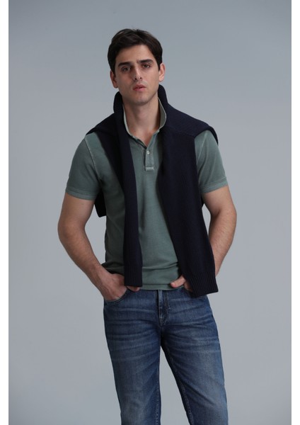 Vernon Smart Erkek Polo Tişört Gri