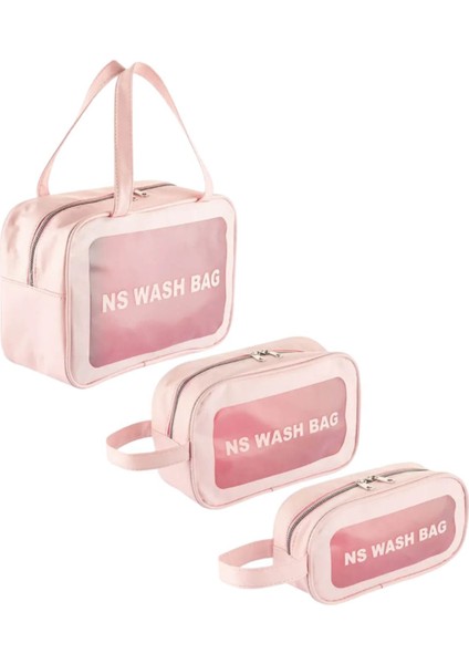 Büyük Kapasiteli Seyahat Makyaj Çantası, Pembe, Saklama ve Taşıma Kolaylığı fiyatları