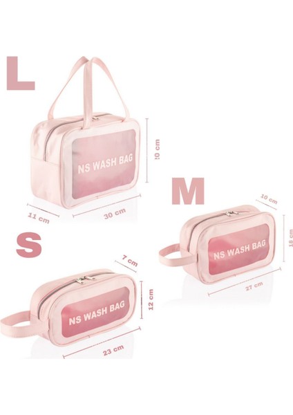 Büyük Kapasiteli Seyahat Makyaj Çantası, Pembe, Saklama ve Taşıma Kolaylığı modelleri