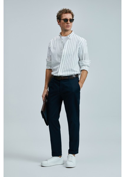 Plus Smart Erkek Chino Pantolon Slim Fit Taş