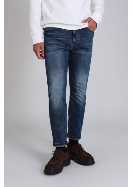 Bert Smart Jean Erkek Pantolon Slim Fit Mavi