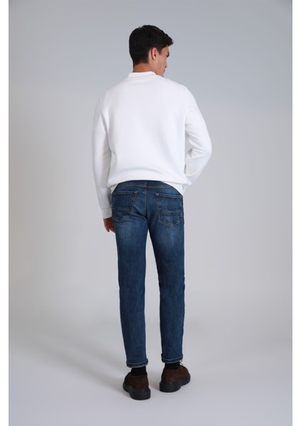 Bert Smart Jean Erkek Pantolon Slim Fit Mavi