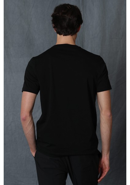 Maya Modern Grafik T- Shirt Siyah