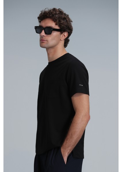 Felıx Modern Grafik T- Shirt Siyah