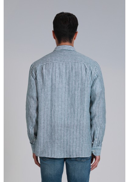 New Erkek Basic Gömlek Regular Fit Kahverengi