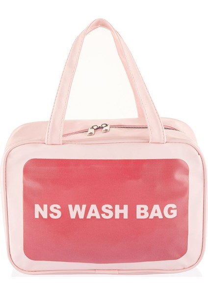 Büyük Kapasiteli Seyahat Makyaj Çantası, Pembe, Saklama ve Taşıma Kolaylığı indirimleri