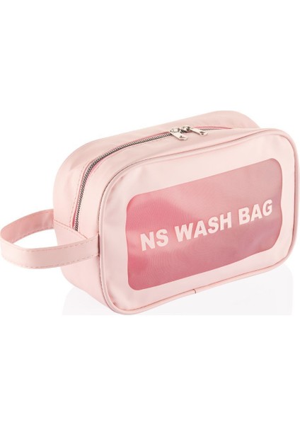 Büyük Kapasiteli Seyahat Makyaj Çantası, Pembe, Saklama ve Taşıma Kolaylığı