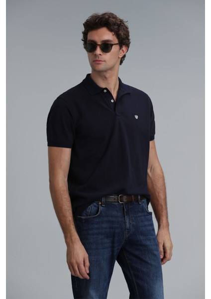 Laon Smart Erkek Polo Tişört Slim Fit Siyah