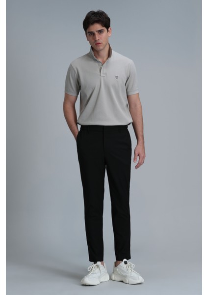 Laon Smart Erkek Polo Tişört Slim Fit Siyah