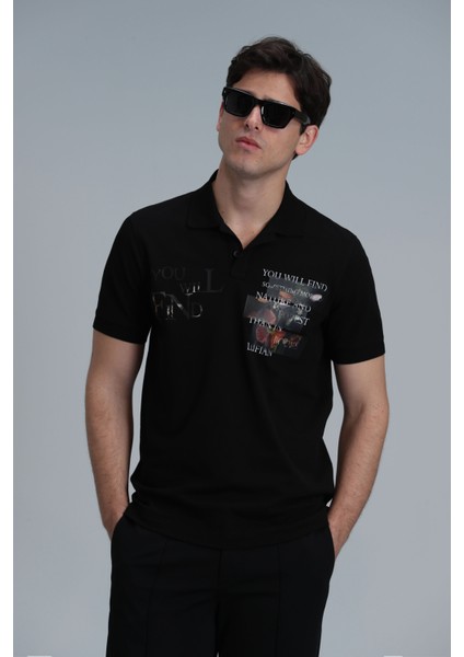 Mandy Smart Erkek Polo Tişört Siyah