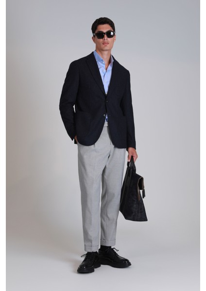 Dor Spor Erkek Blazer Ceket Slim Fit Siyah