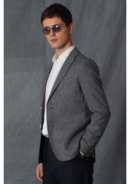 Cosı Spor Erkek Blazer Ceket Slim Fit Lacivert