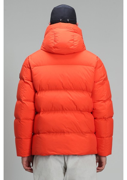 Tommy Kaz Tüyü Erkek Mont Turuncu